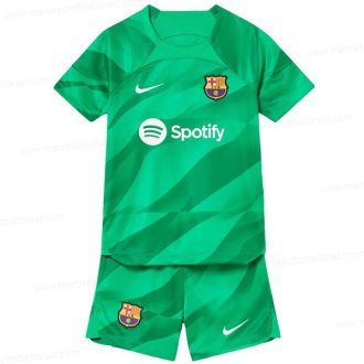 Fotballdrakter Barcelona Goalkeeper Fotballdrakt Barn 23/24 – Grønn